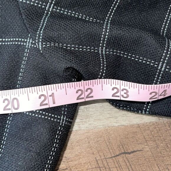 Line + Dot‎ Womens Check Print Full Zip Long Sleeve Bomber Jacket Black Small - Picture 8 of 9